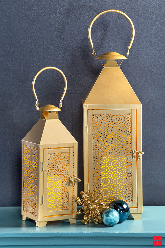 Universal Metallic Pure Gold Lanterns DIY Project