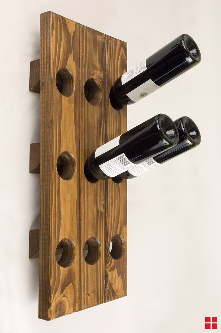 Wooden Wine Rack RustOleum