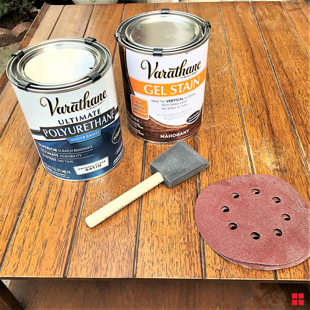 Gel Wood Stain Side Table