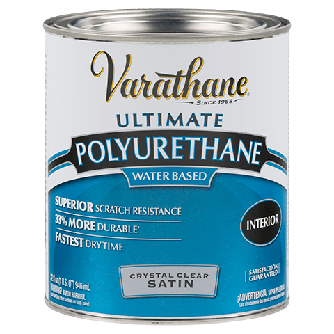 Varathane Ultimate Water Based Interior Crystal Clear Satin Polyurethane