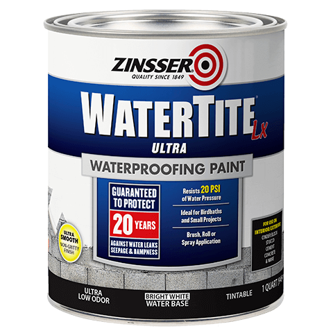 Zinsser WaterTite-LX Mold and Mildew Proof Waterproofing Paint