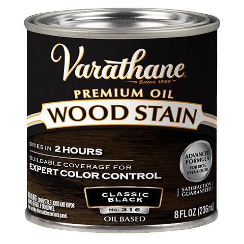Varathane Premium Wood Stain Quart Classic Black