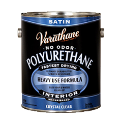 Stain over polyurethane