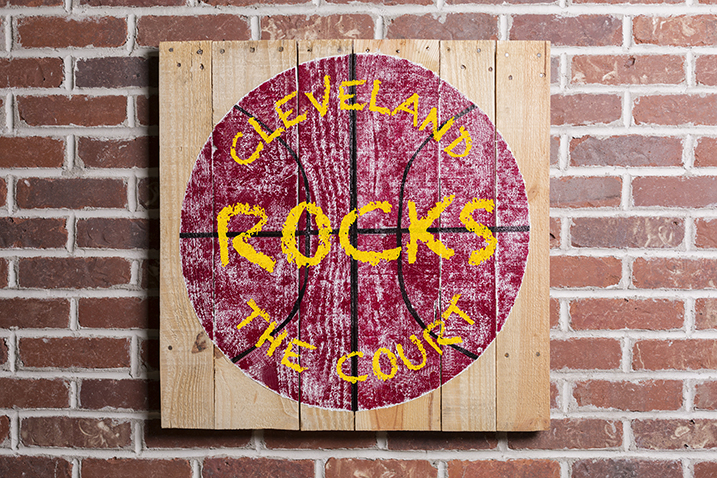 Diy Cavs Basketball Hoop Wall Decor