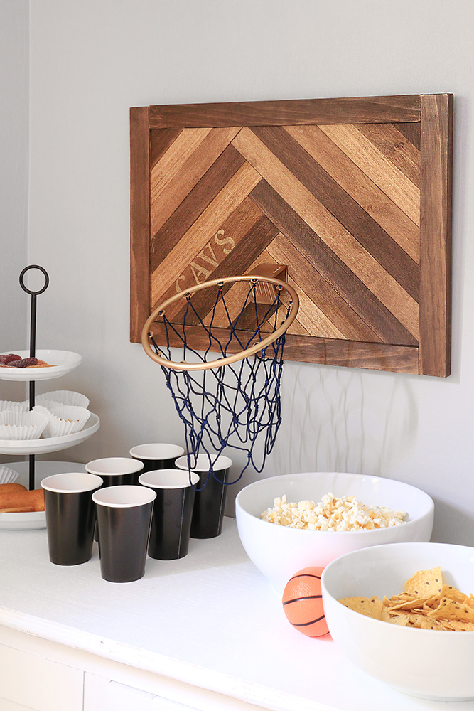 Diy Cavs Basketball Hoop Wall Decor
