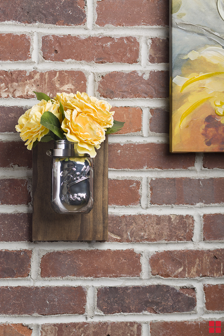 DIY Mason Jar Wall Sconce