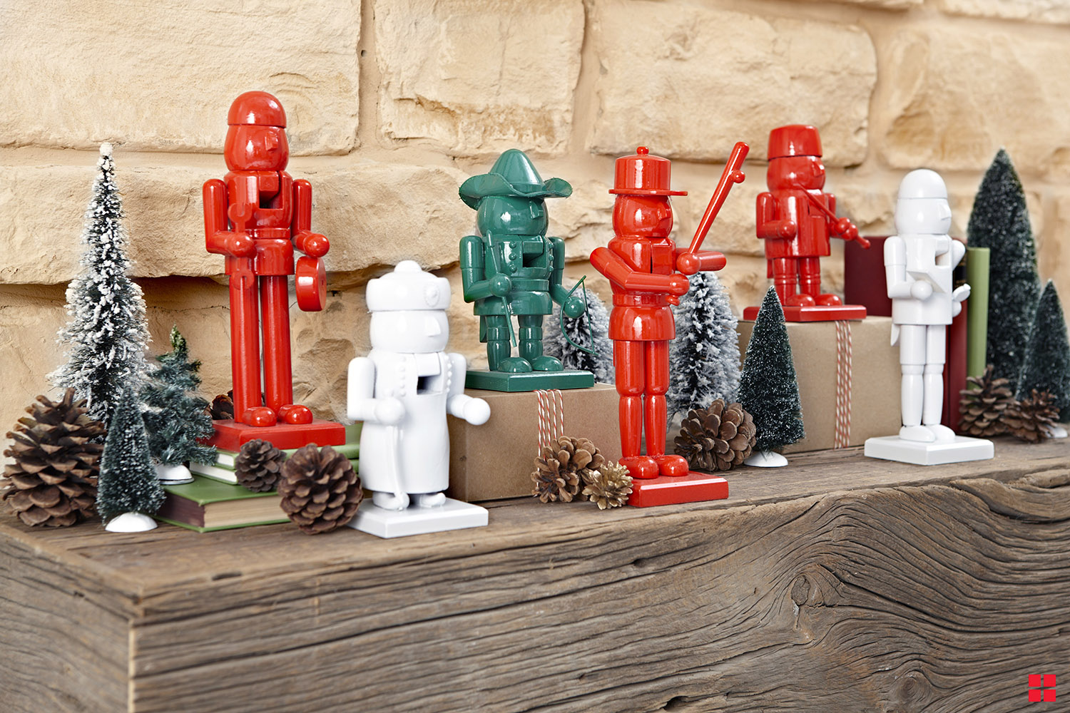 How to Make Modern Nutcrackers with Spray Paint