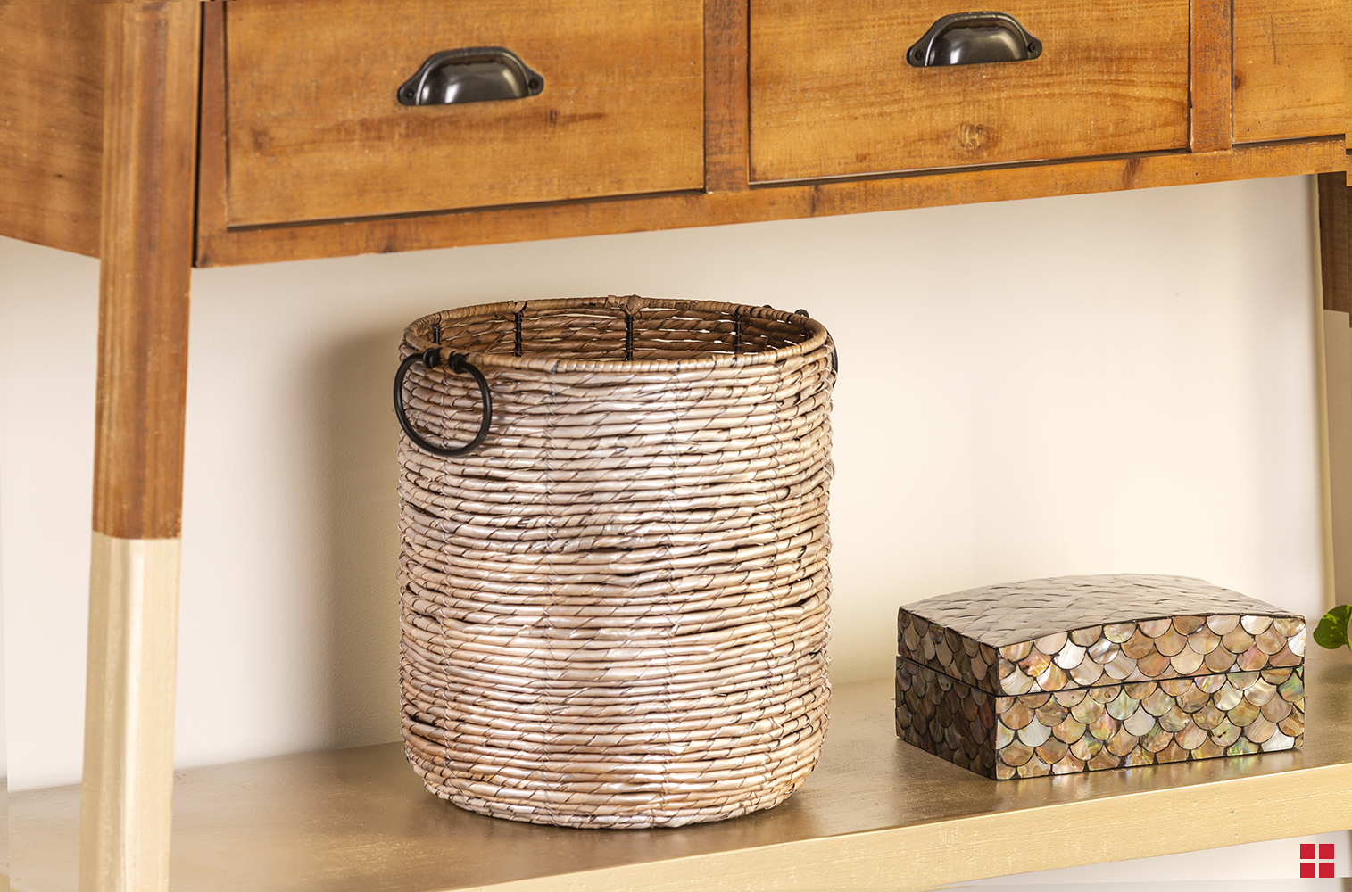 Update a Wicker Basket With a Hint of Shine