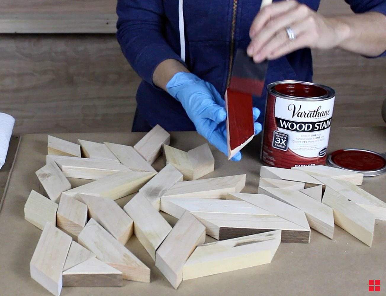 Varathane Stained Wood Wall Art by Jaime Costiglio