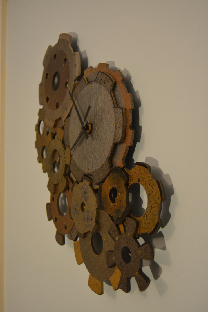 Steampunk Metallic Gears Clock