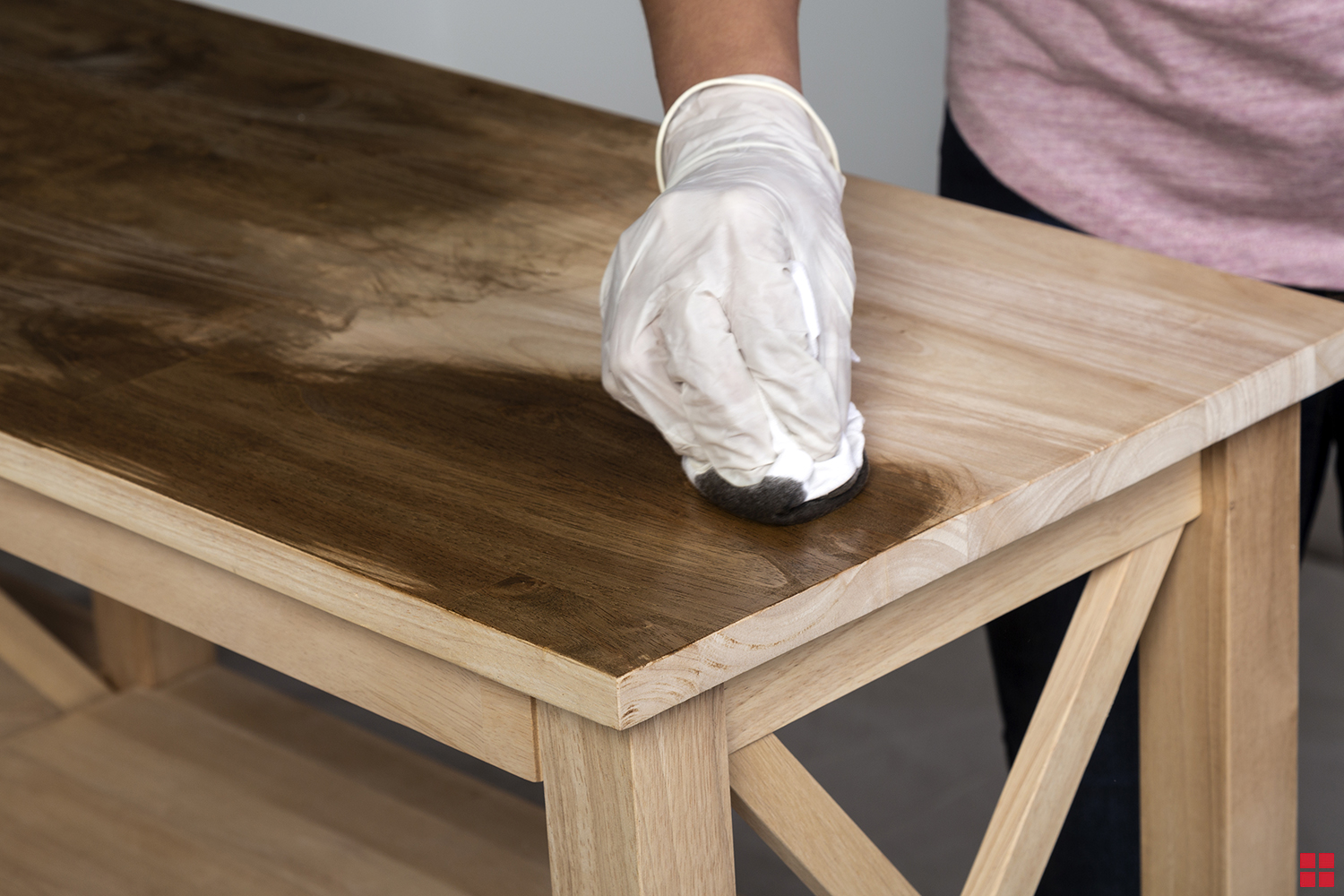 Wood Stain Console Table Diy Project