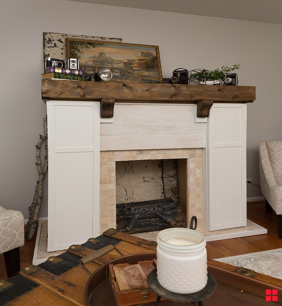 Enrich A Fireplace Mantel With Varathane Aged Wood Accelerator