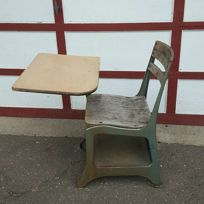 vintage kids school desk