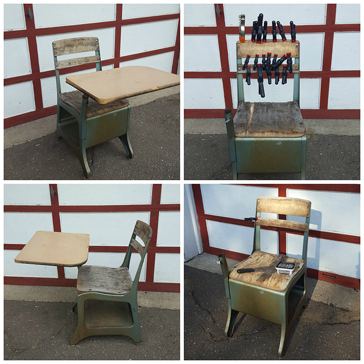 Transformation Of An Old School Desk