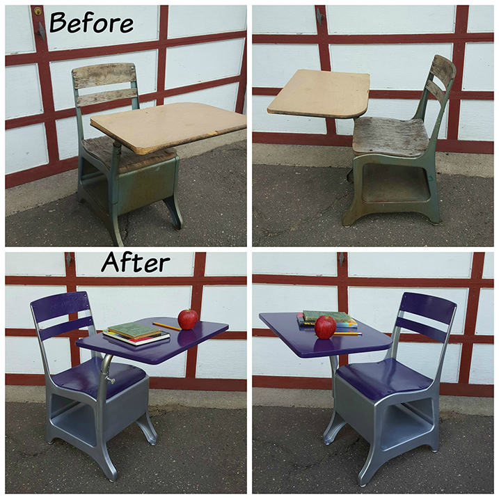 Transformation Of An Old School Desk