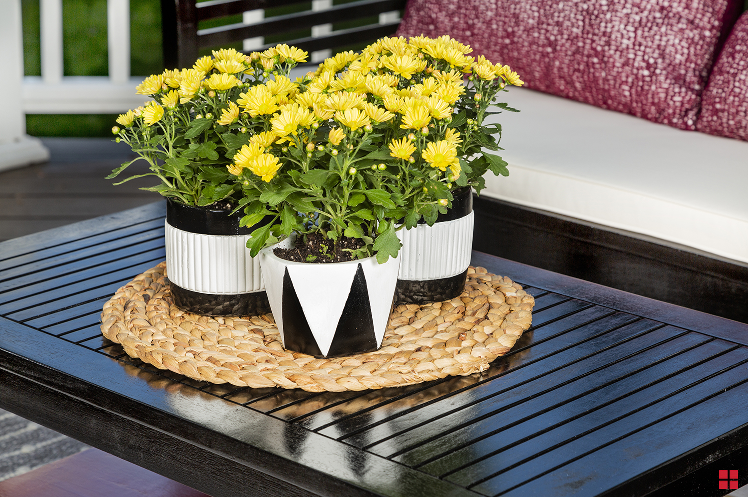 Spray Painted Flower Pots